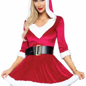 Abito di Natale con Cappuccio “Mrs. Claus” | Leg Avenue