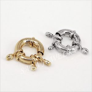 Chiusura in Ottone Con Anello A Molla(10Pz)